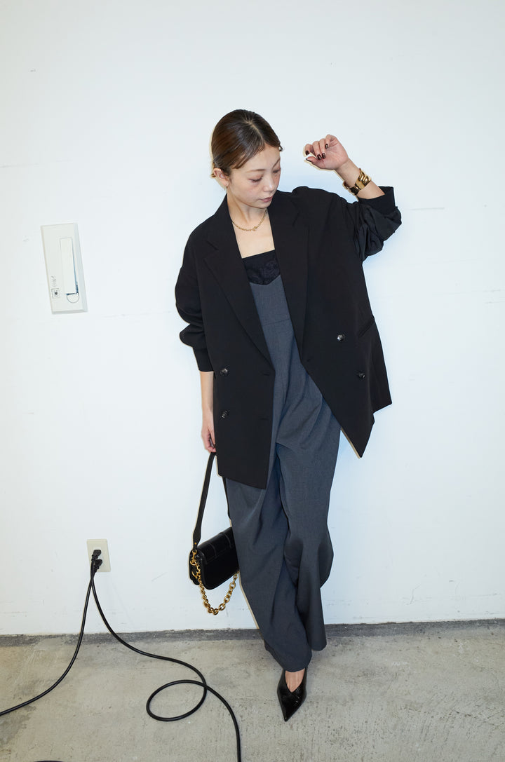 [予約/SET]ハイブリッドジャケット+レースキャミオールインワン(2set)