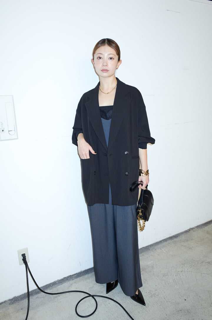 [予約/SET]ハイブリッドジャケット+レースキャミオールインワン(2set)