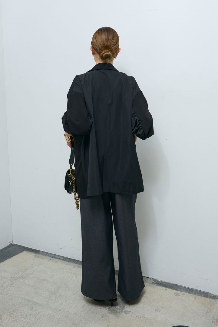 [予約/SET]ハイブリッドジャケット+レースキャミオールインワン(2set)