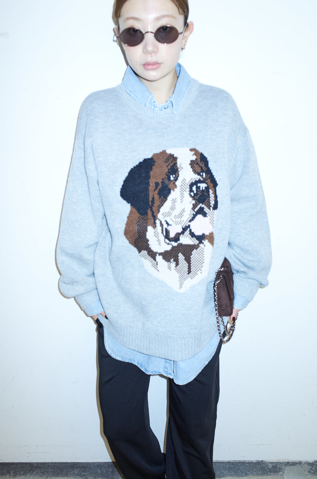 [予約/SET]バーナードジャガードプルオーバー+エフォートレスカーブパンツ(2set)