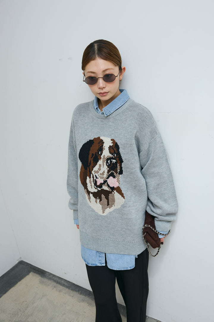 [予約/SET]バーナードジャガードプルオーバー+エフォートレスカーブパンツ(2set)