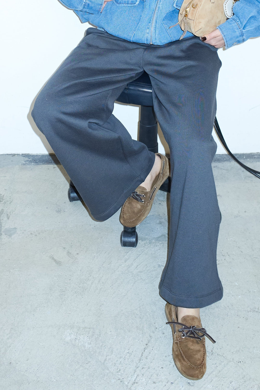 [予約]裏起毛スウェットワイドパンツ