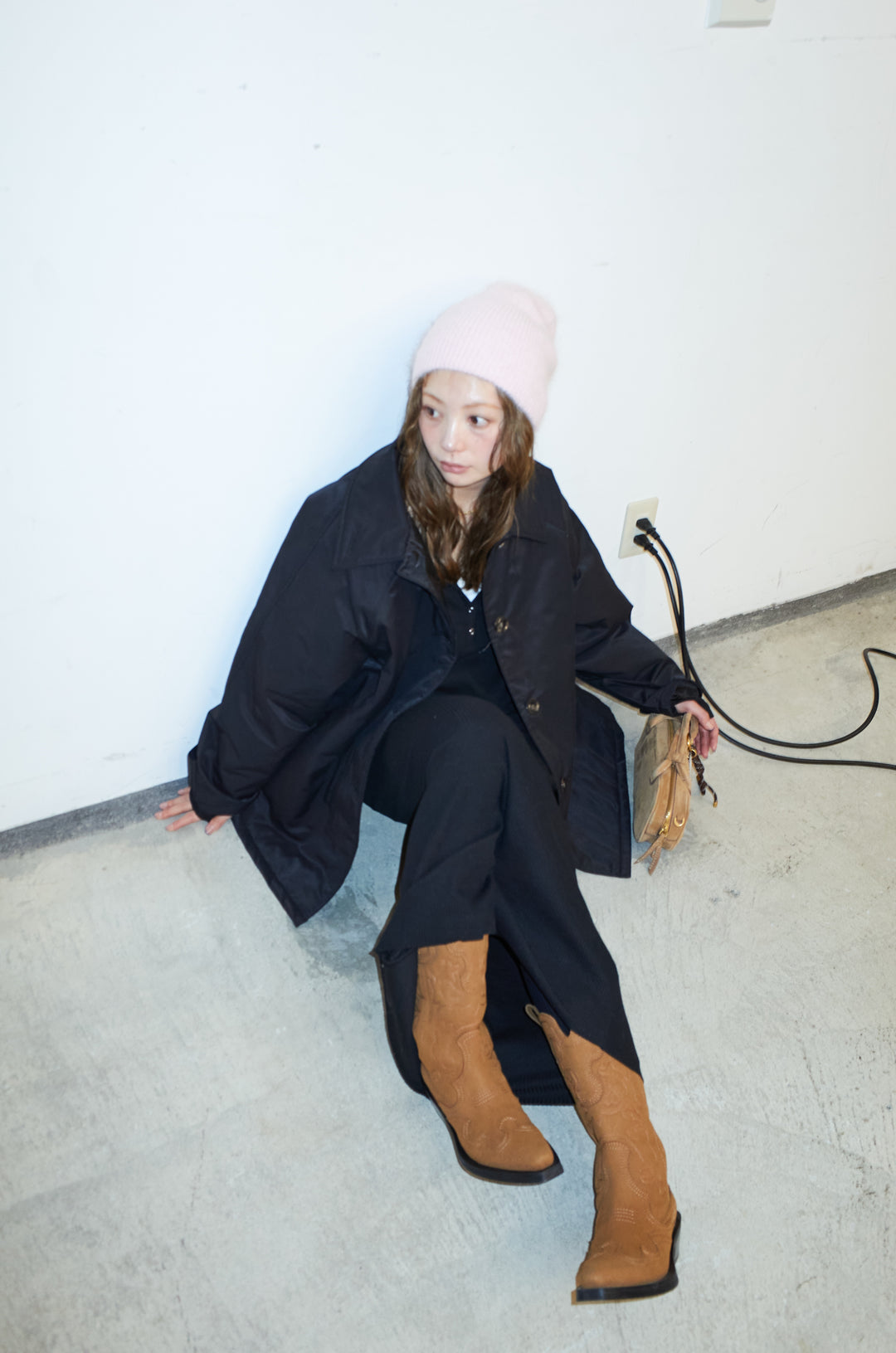 [予約/SET]キルトライニングAライントレンチ+ヘンリーリブワンピース(2set)