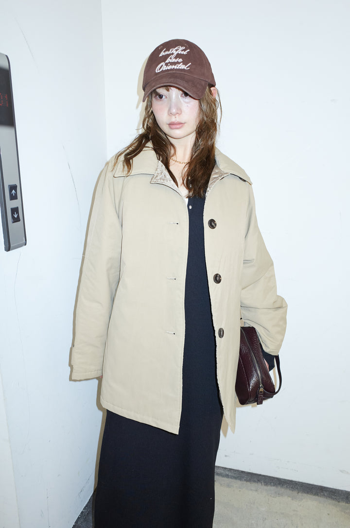 [予約/SET]キルトライニングAライントレンチ+ヘンリーリブワンピース(2set)