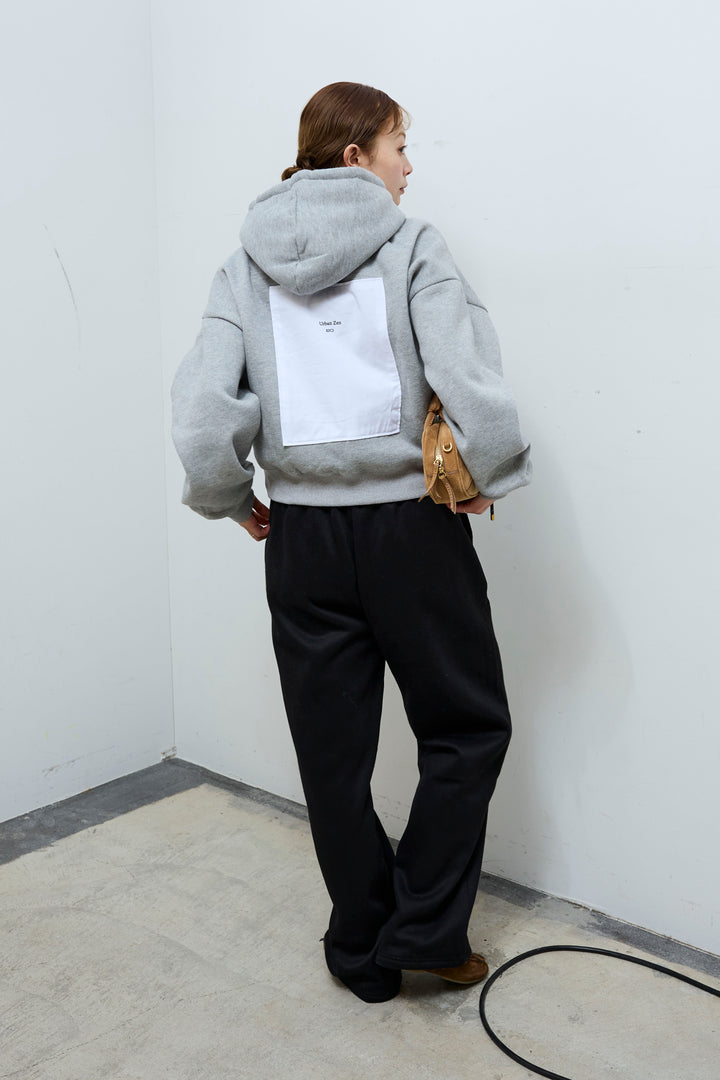 [予約/SET]バックラベルコンパクトフーディ+裏起毛立体カーブパンツ(2set)