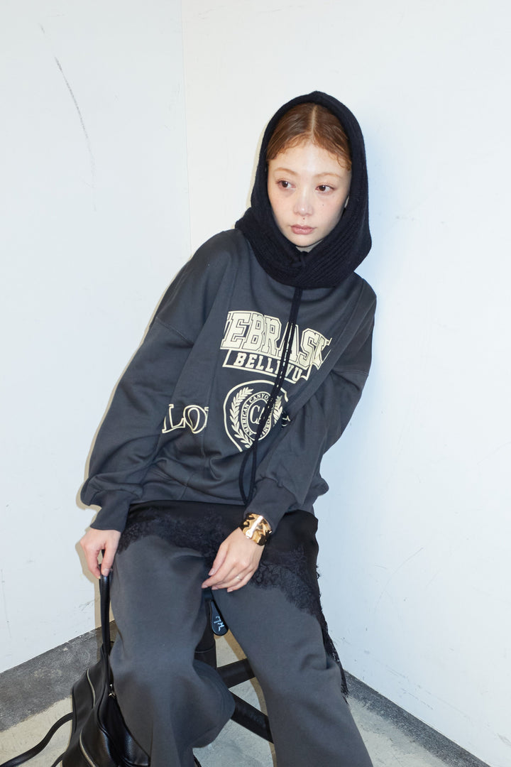 [予約]カレッジプリントリメイク風スウェット