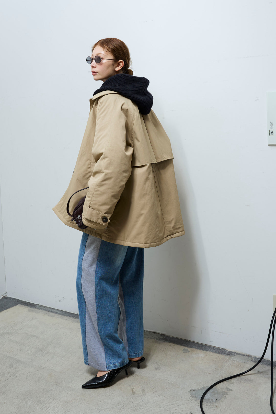 [予約/SET]キルトライニングAライントレンチ+アルパカタッチフライトニットキャップ(2set)