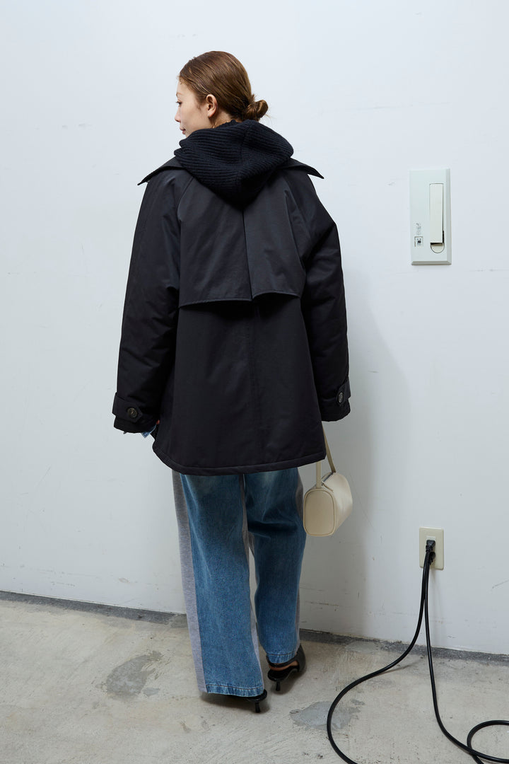 [予約/SET]キルトライニングAライントレンチ+アルパカタッチフライトニットキャップ(2set)