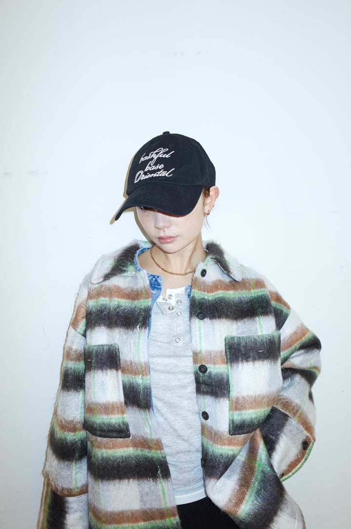 [予約/SET]ウールモッサ杢ヘリンボーンシャツJK+リブニットナロースカート(2set)