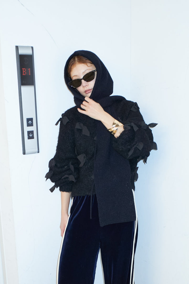 [予約]ブークレー×ジョーゼットリボンニット