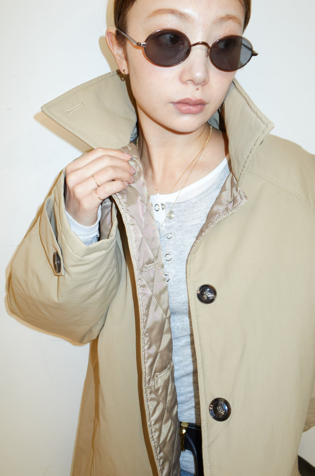 [予約/SET]キルトライニングAライントレンチ+オーセンティックデニムSK(2set)