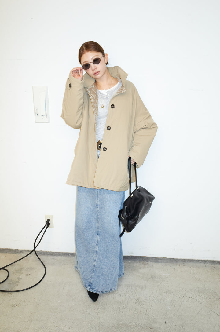 [予約/SET]キルトライニングAライントレンチ+オーセンティックデニムSK(2set)