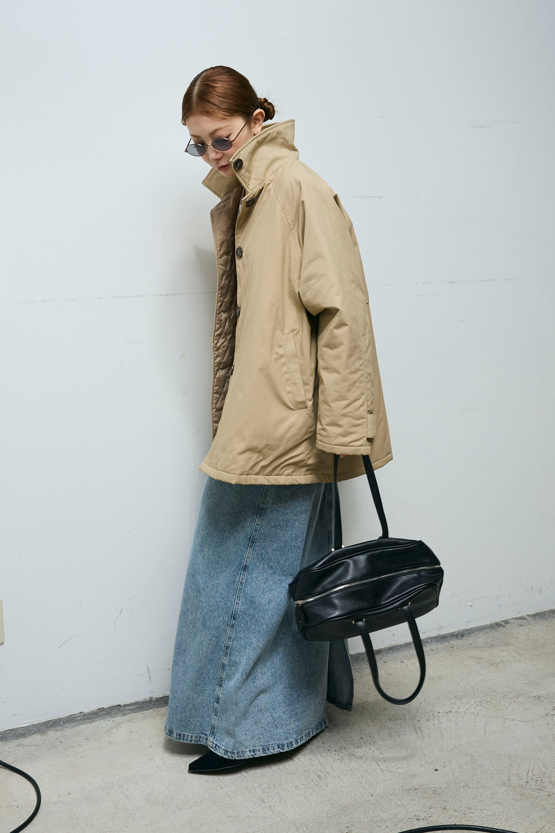 [予約/SET]キルトライニングAライントレンチ+オーセンティックデニムSK(2set)