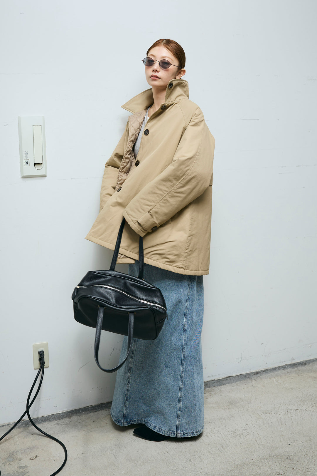 [予約/SET]キルトライニングAライントレンチ+オーセンティックデニムSK(2set)