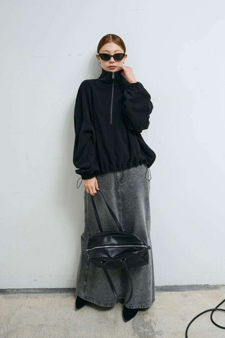 [予約/SET]ハーフジップフリースブルゾン+オーセンティックデニムSK(2set)