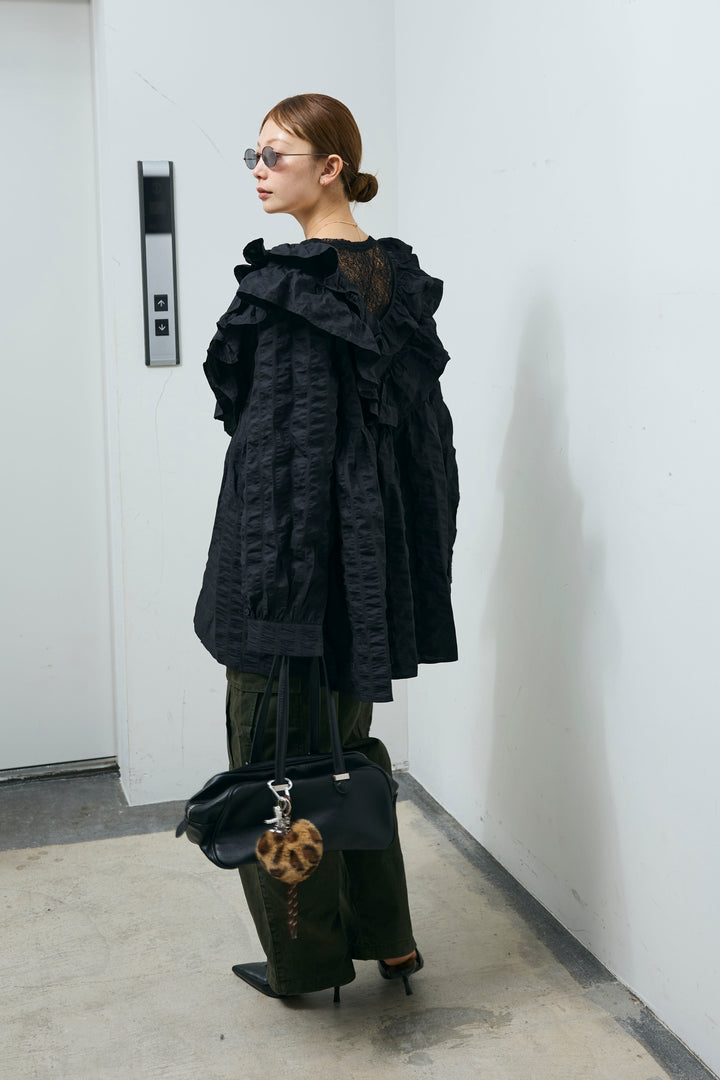 [予約/SET]ビッグフリル2wayフレアPO+シアーレーストップス+ピグメントツイルカーゴパンツ(3set)