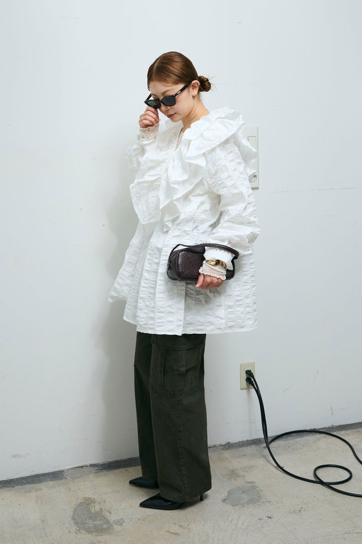 [予約/SET]ビッグフリル2wayフレアPO+シアーレーストップス+ピグメントツイルカーゴパンツ(3set)