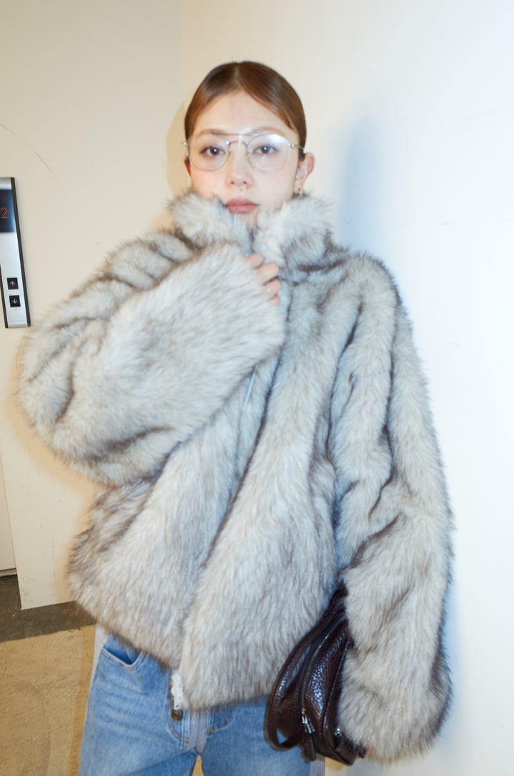 [予約/SET]ミックスファージップブルゾン+スウェット切り替えデニムパンツ(2set)