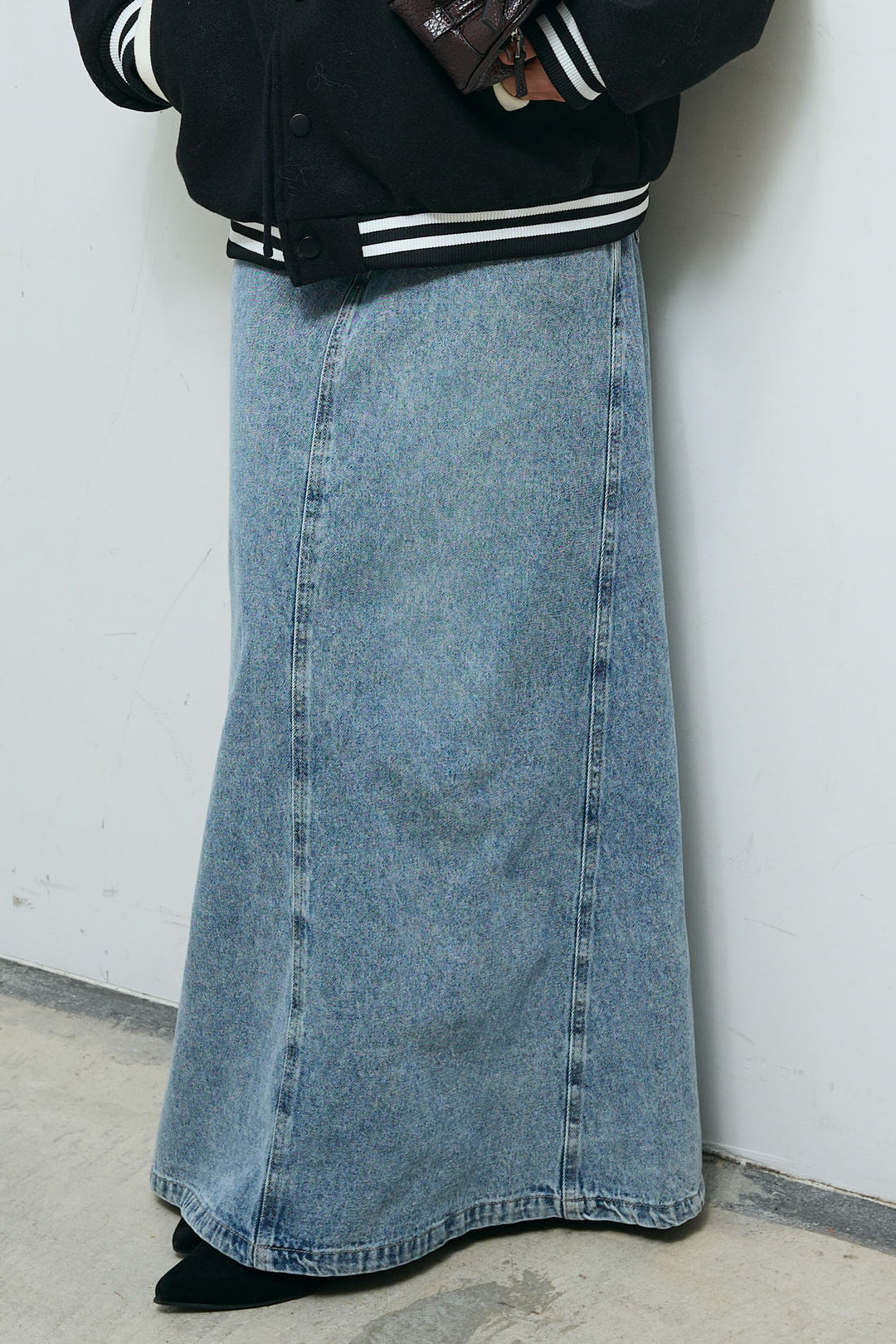 [予約/SET]ヴァーシティブルゾン+アルパカタッチフライトニットキャップ+オーセンティックデニムSK(3set)