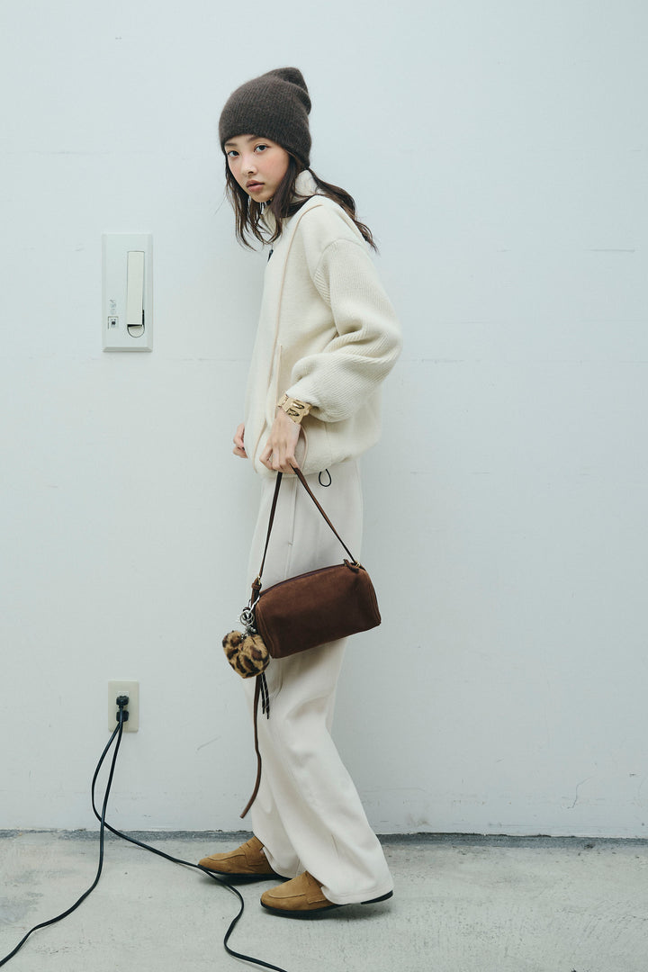 [予約/SET]パイピングハイネックブルゾン+裏起毛ポンチカーブパンツ (2set)