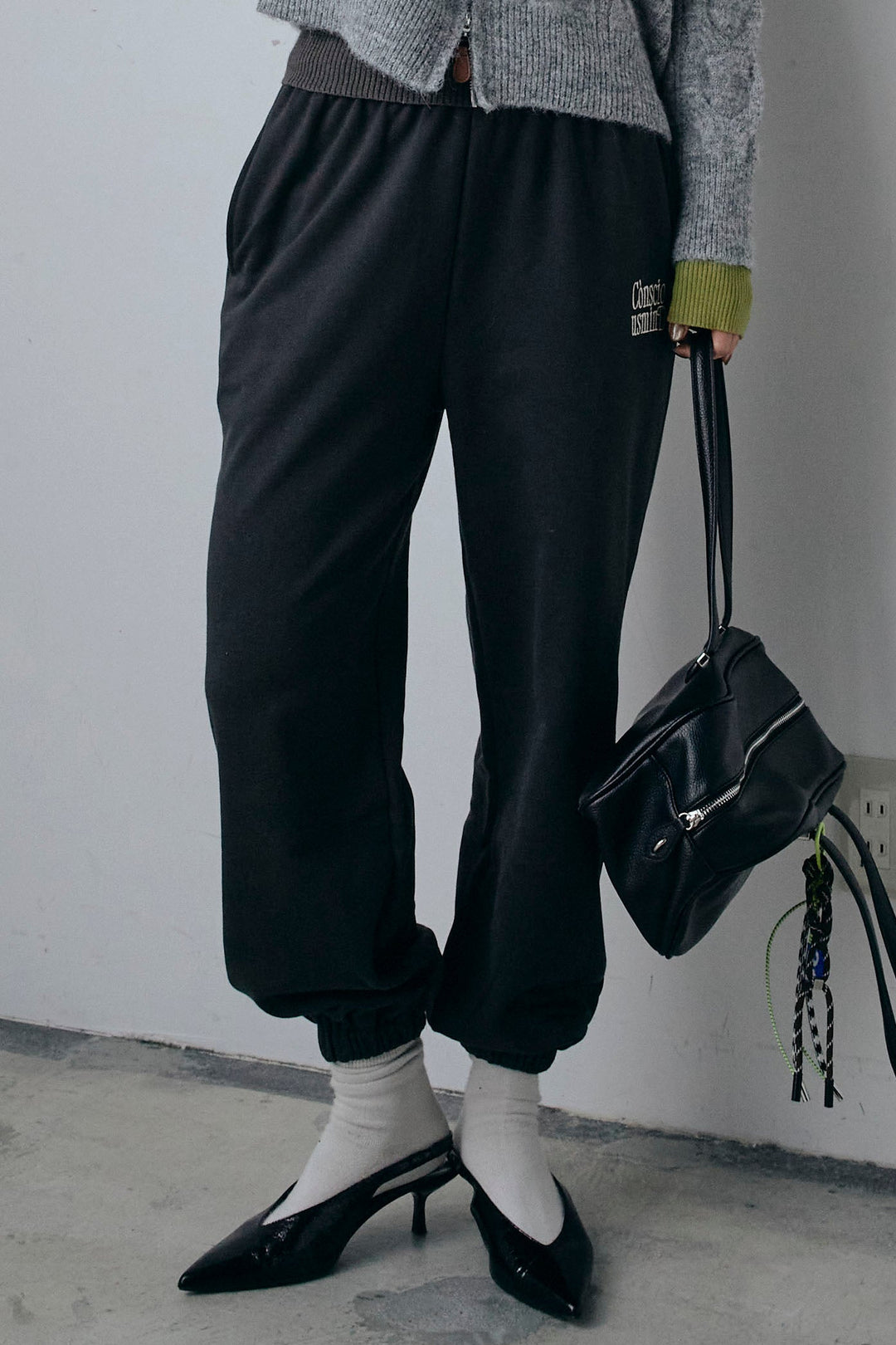 [予約]ロゴ刺繍ジョガー パンツ