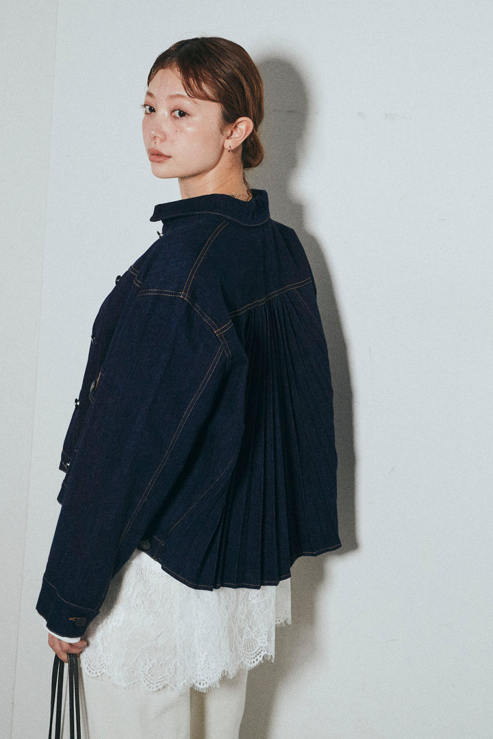 [予約]バックプリーツデニムJK