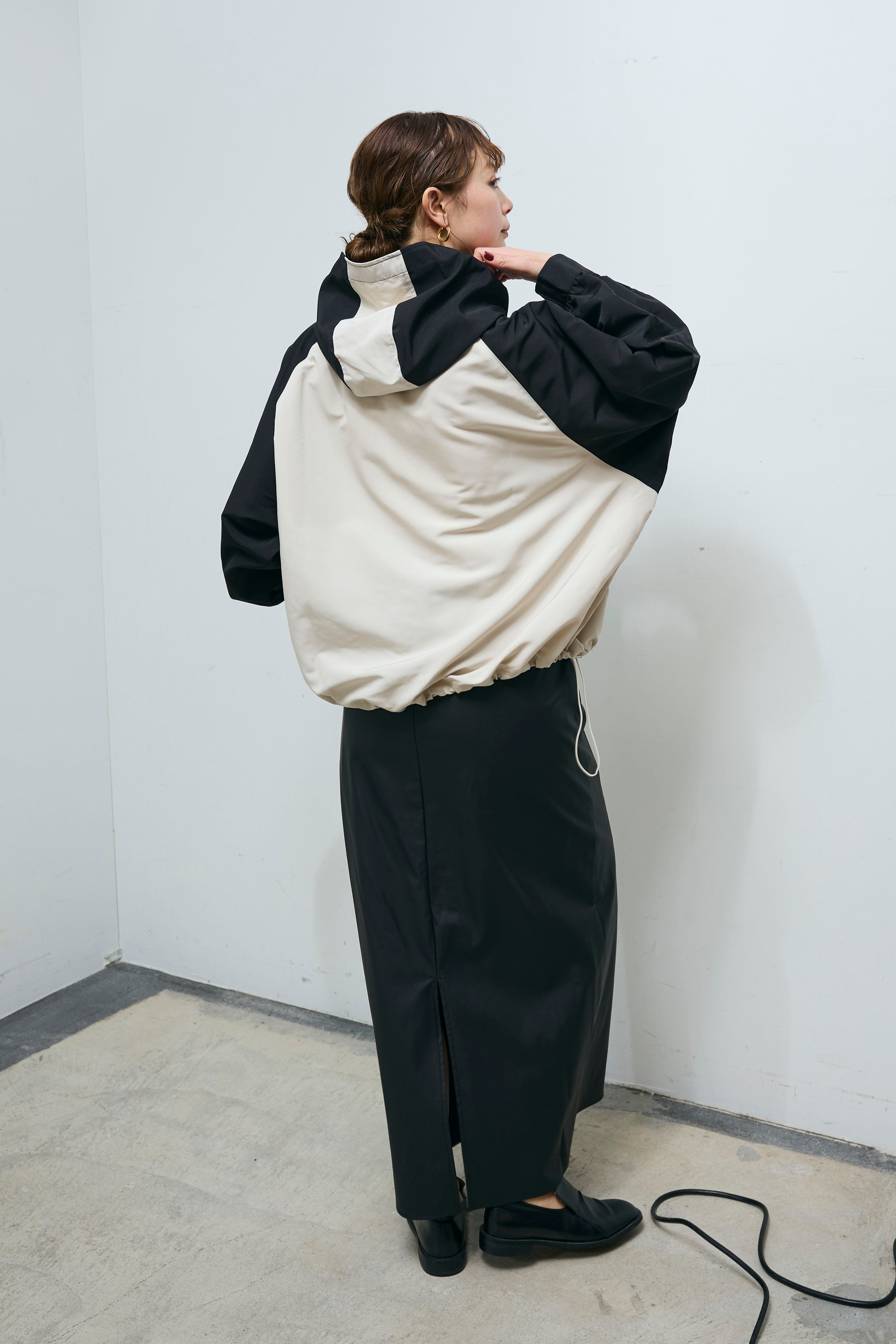 予約/SET]フードマウンテンパーカー+ウォッシャブルライトフェイク