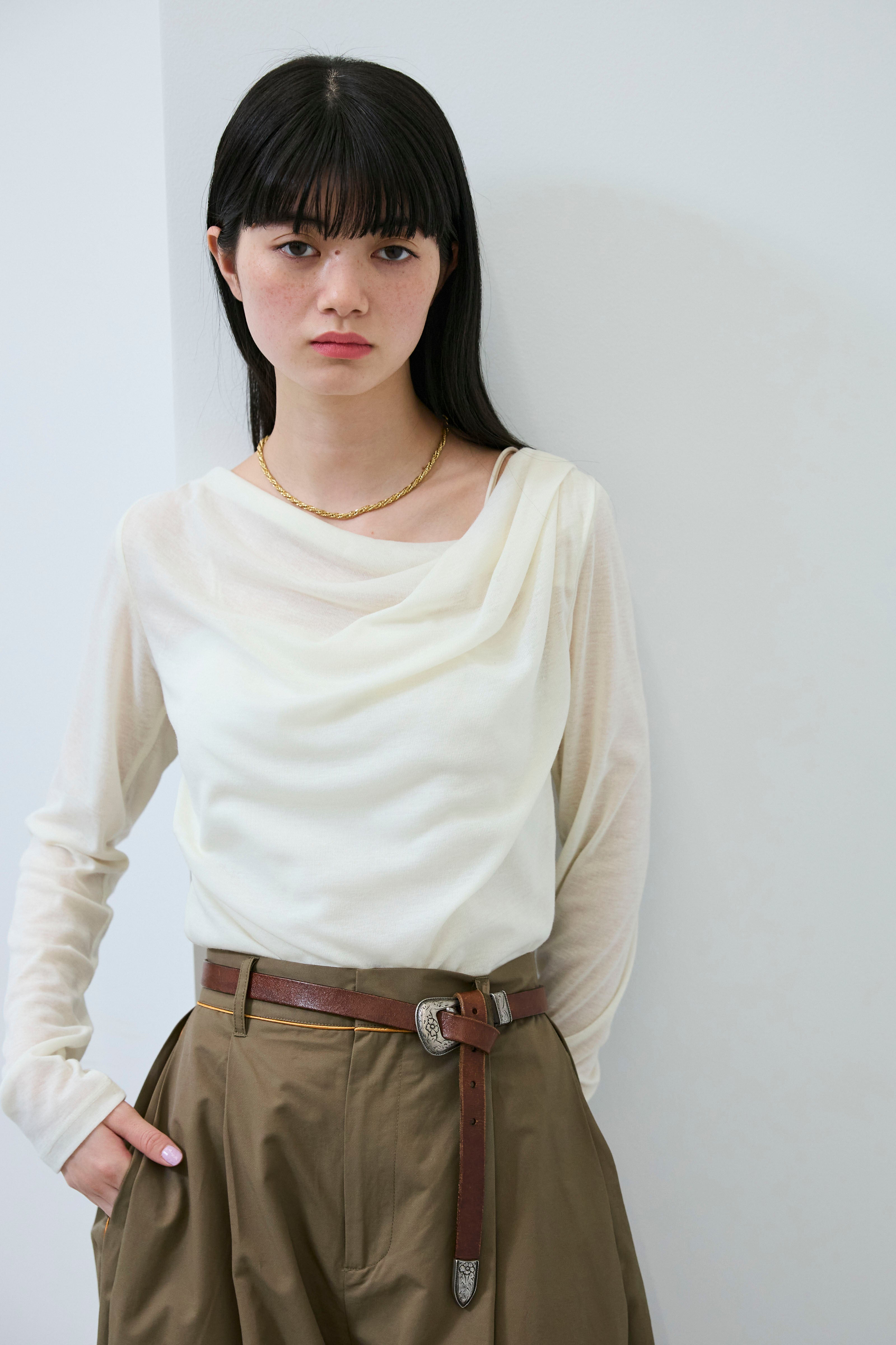 予約]シアードレープカットソー – IAMALPHA