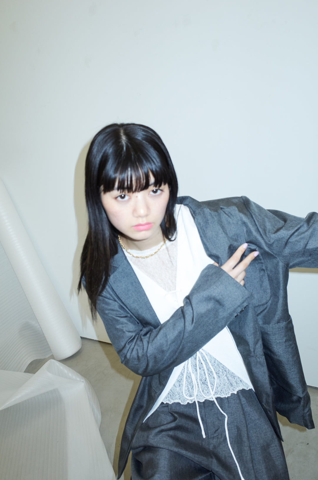 [予約]リネンライクテーラードジャケット