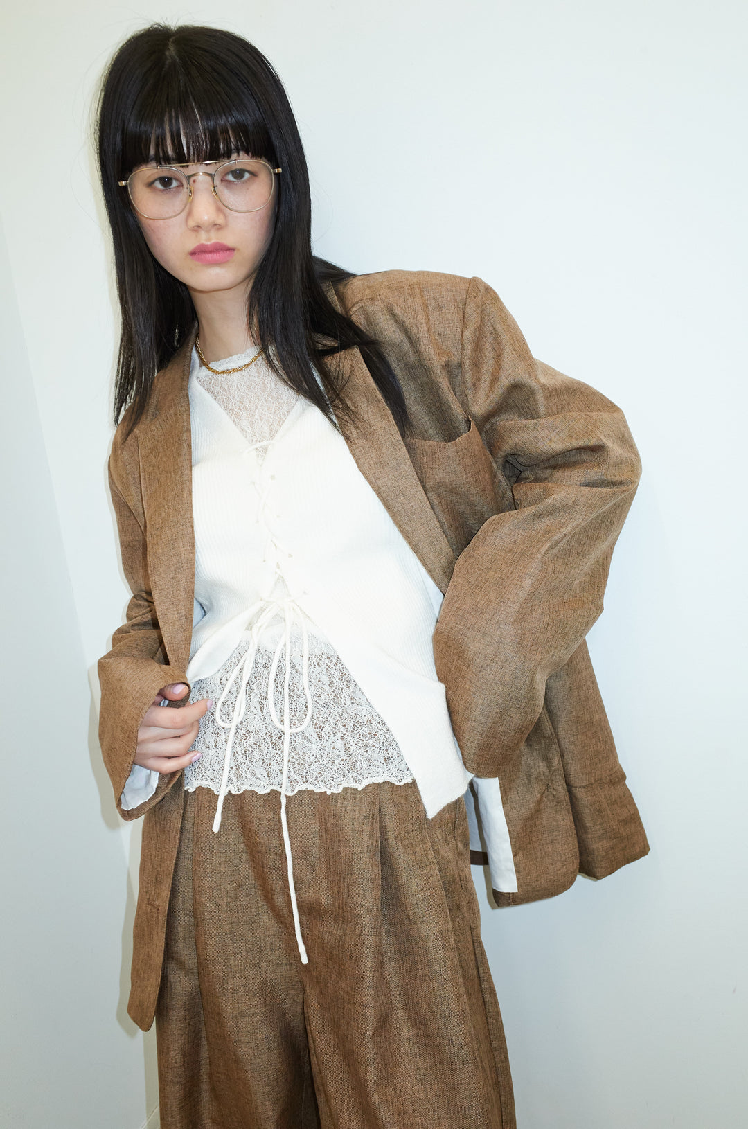 [予約]リネンライクテーラードジャケット