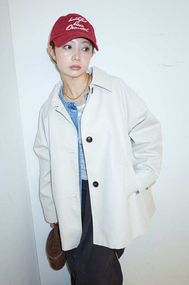 [予約]TRツイルAラインショートトレンチ