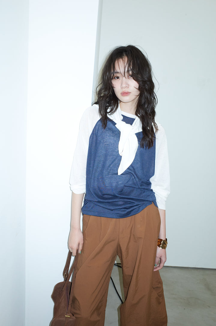 [予約/SET]シアーラグランPO+ドライタフタバレルレッグパンツ(2set)