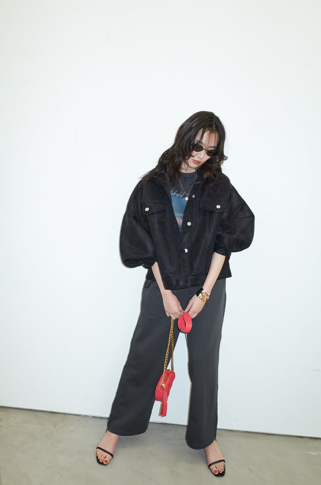 [予約/SET]シアーダンボールGジャン+異素材切り替え裏毛パンツ(2set)