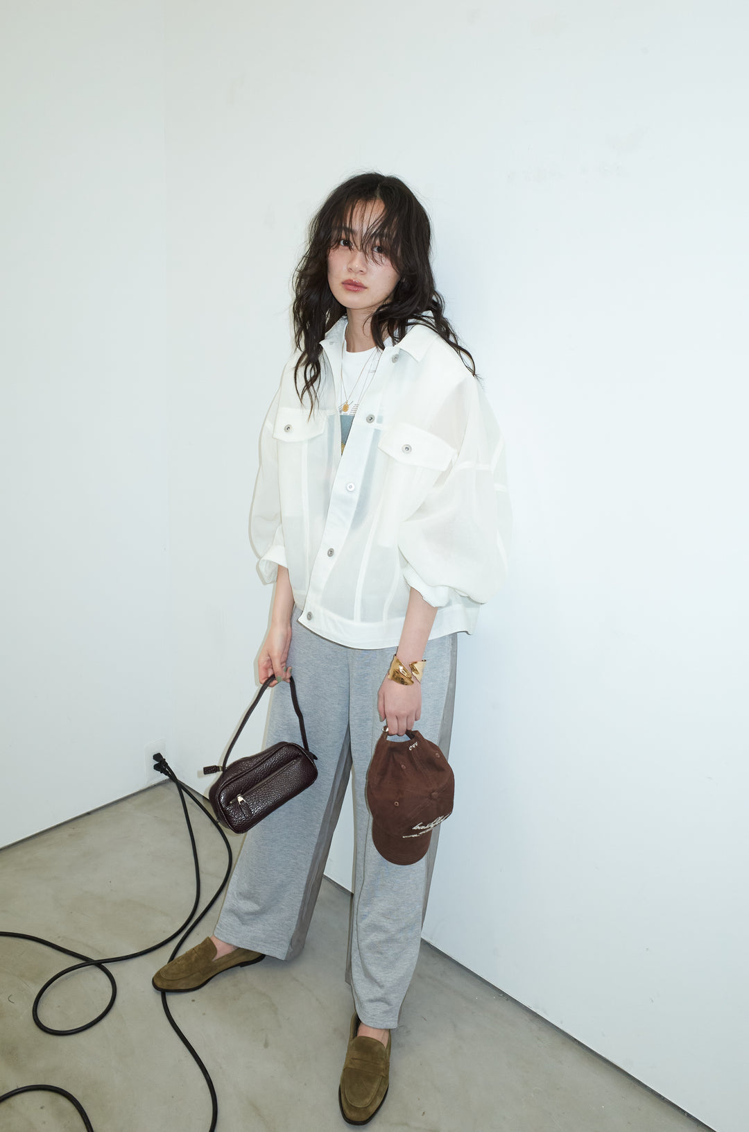 [予約/SET]シアーダンボールGジャン+異素材切り替え裏毛パンツ(2set)