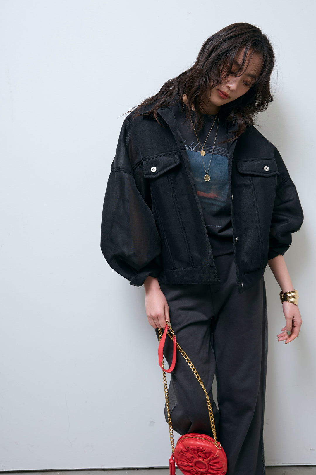 [予約/SET]シアーダンボールGジャン+異素材切り替え裏毛パンツ(2set)