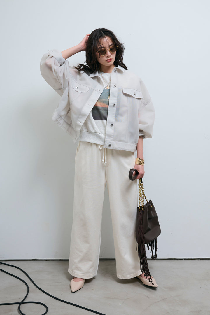 [予約/SET]シアーダンボールGジャン+異素材切り替え裏毛パンツ(2set)