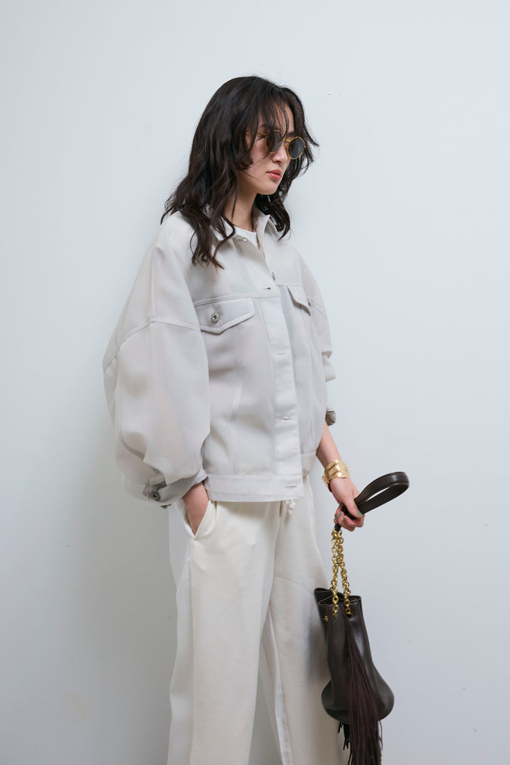 [予約/SET]シアーダンボールGジャン+異素材切り替え裏毛パンツ(2set)