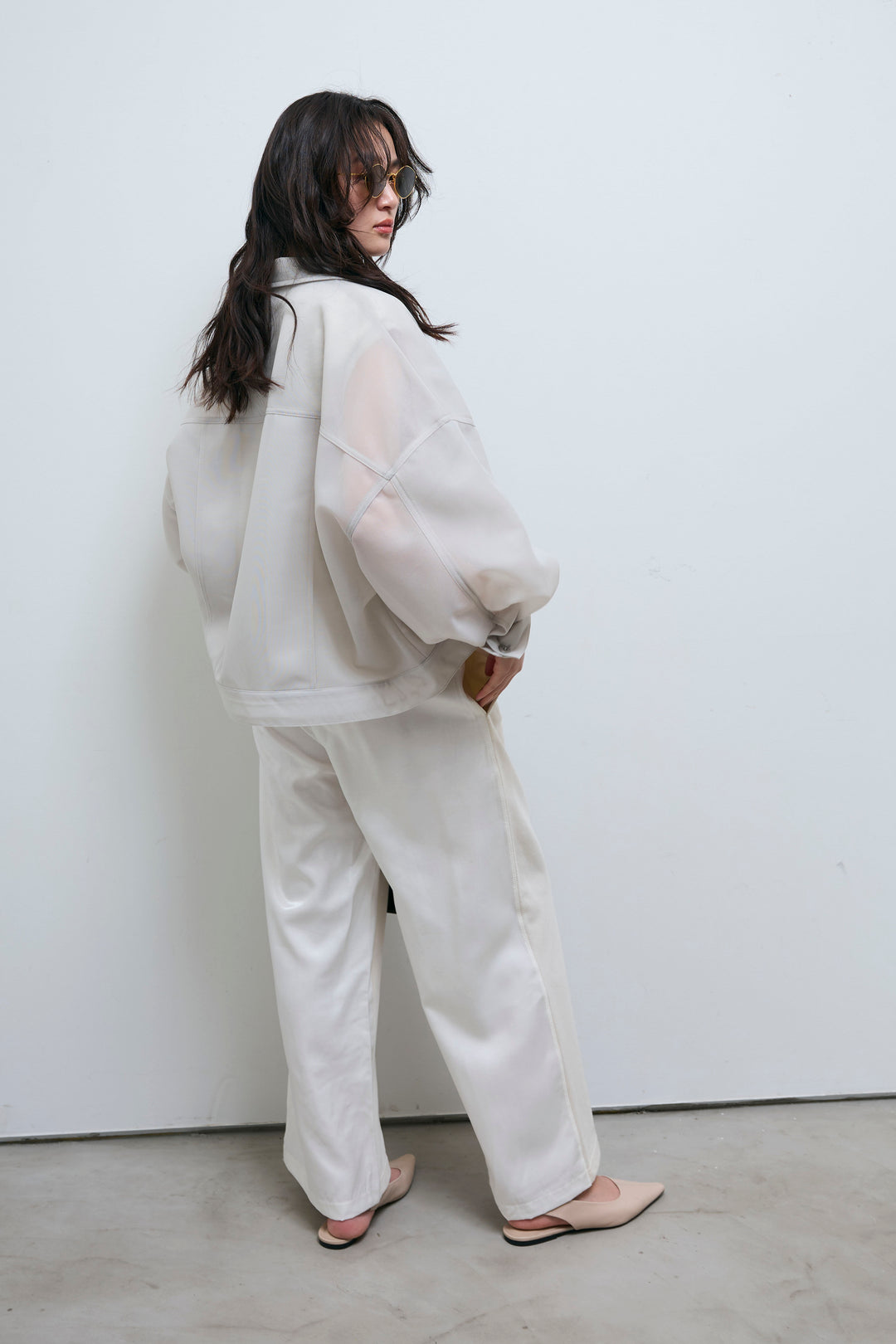 [予約/SET]シアーダンボールGジャン+異素材切り替え裏毛パンツ(2set)