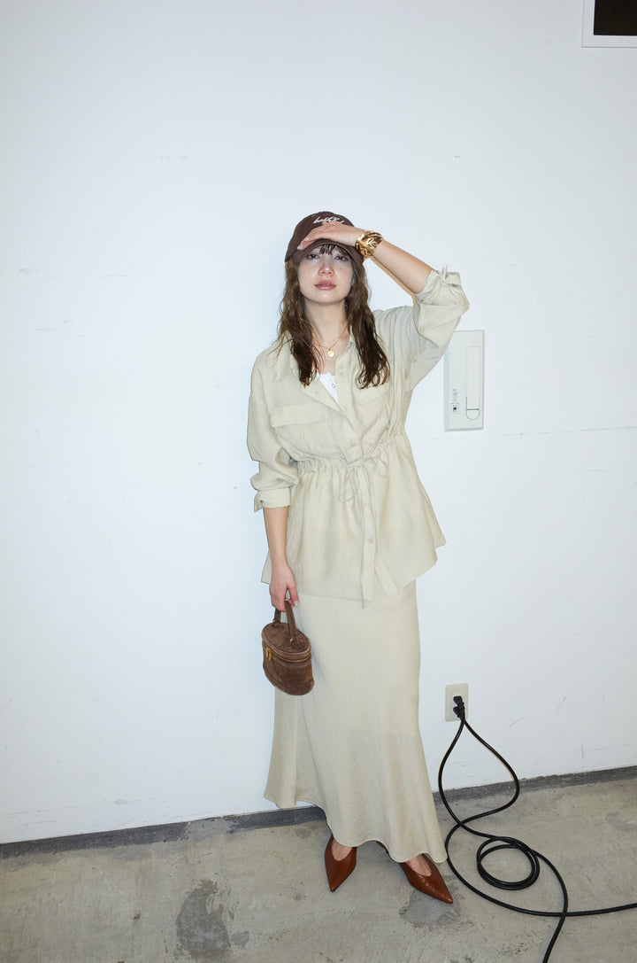 [予約]リネンブレンドライトシアードロストシャツ