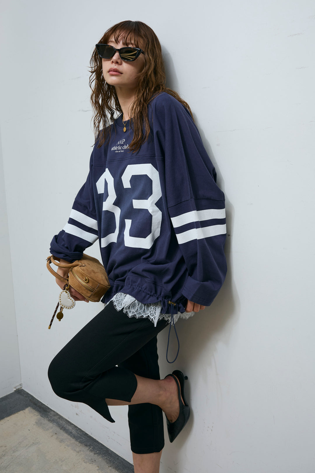 [予約/SET]ドロストロゴビッグラガーT+裾レースタンクトップ(2set)