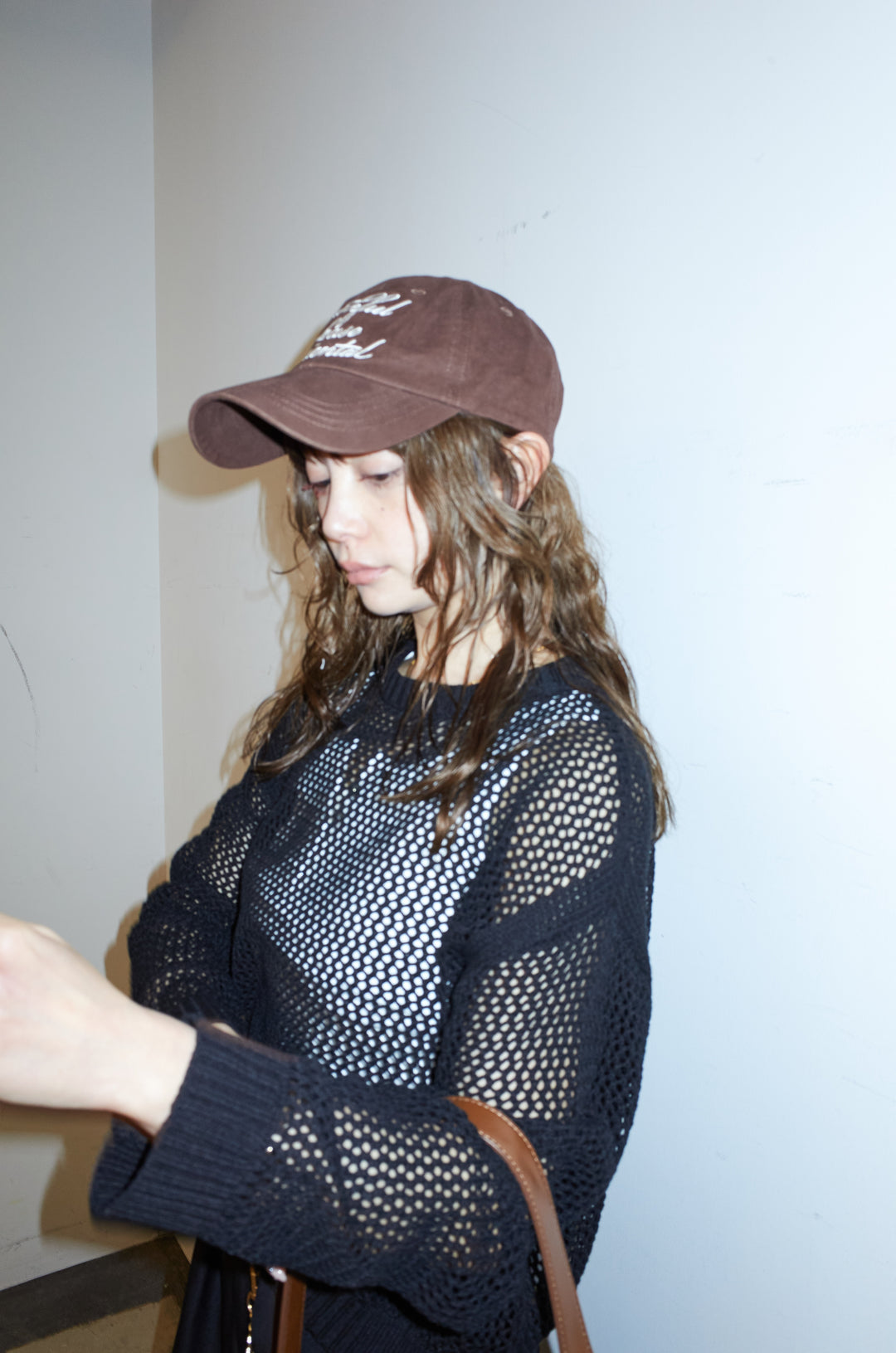 [予約/SET]メッシュニットプルオーバー+ハイウエストタックワイドパンツ(2set)