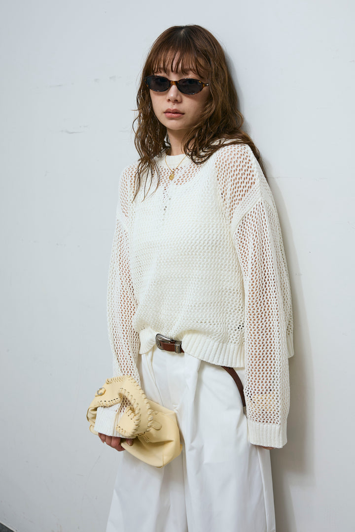 [予約]メッシュニットプルオーバー