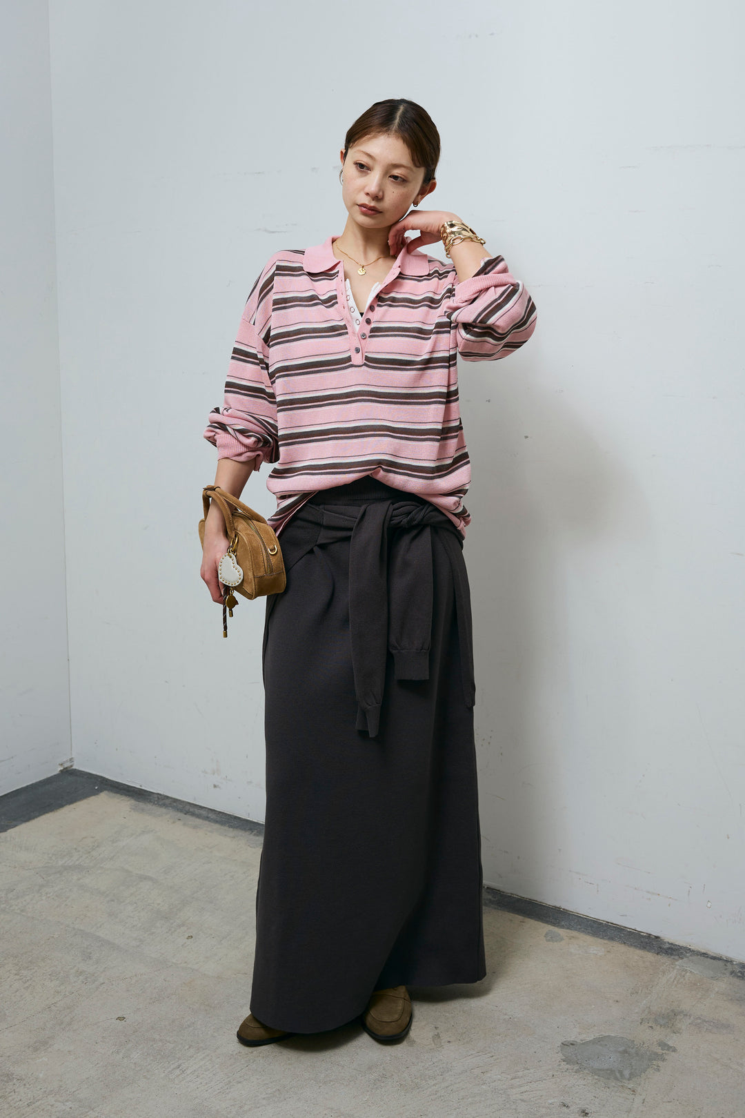 [予約]ボーダーシアーポロプルオーバー