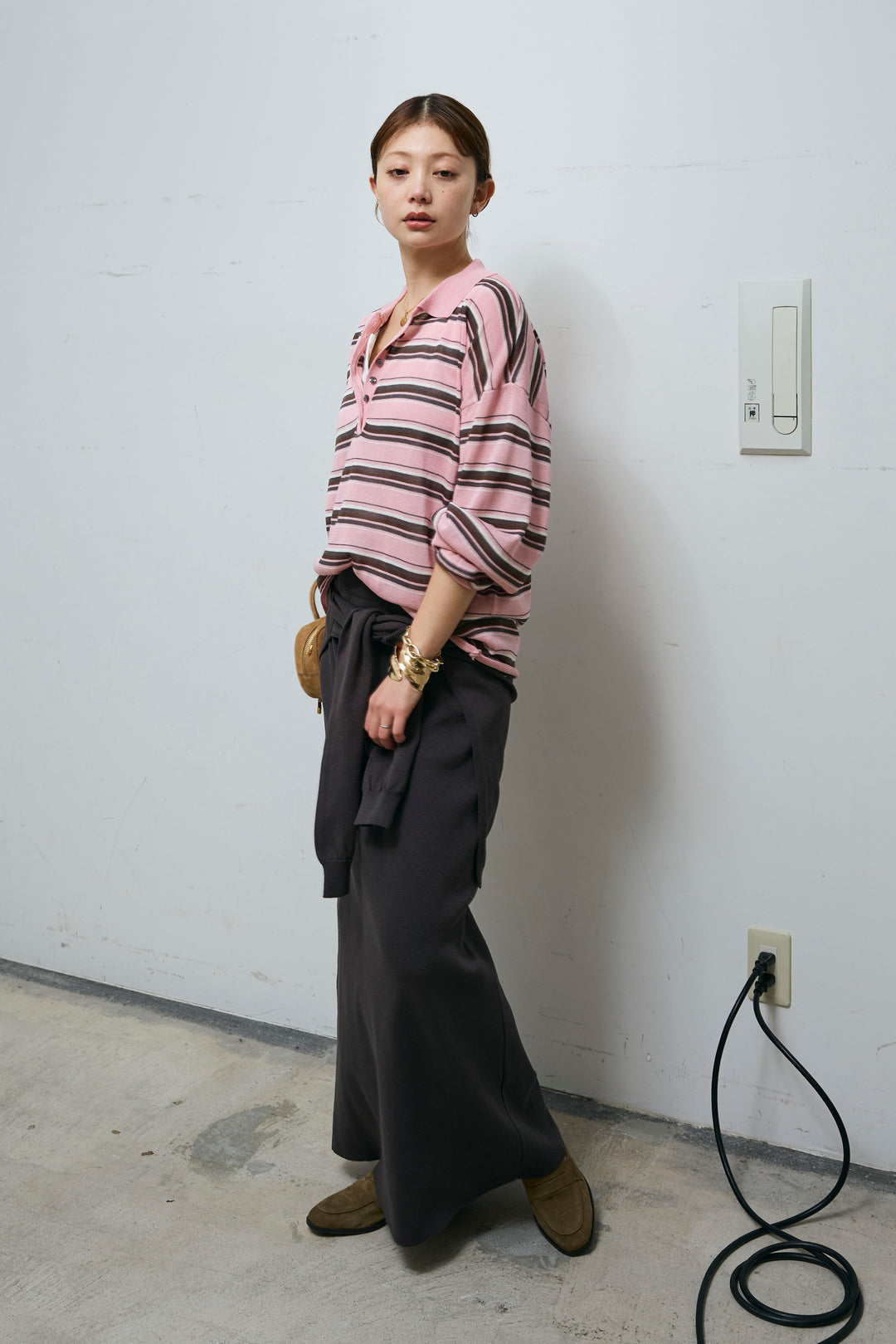 [予約]ボーダーシアーポロプルオーバー