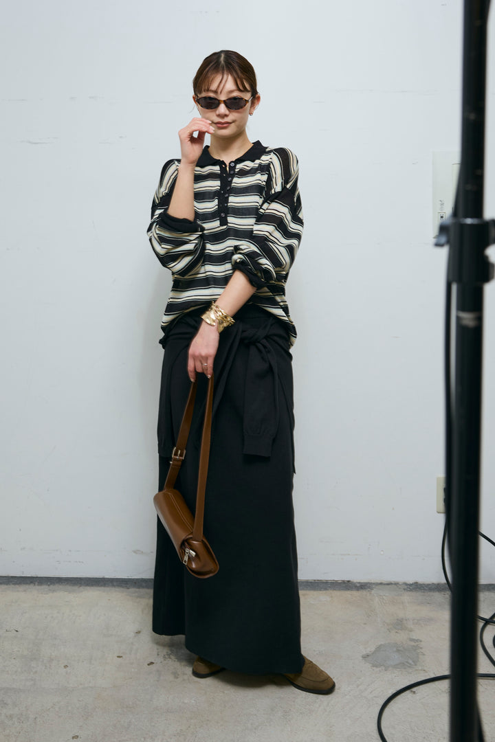 [予約]ボーダーシアーポロプルオーバー