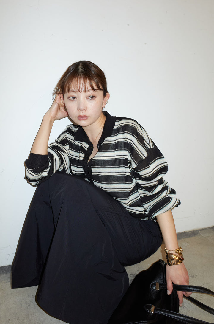 [予約]ボーダーシアーポロプルオーバー