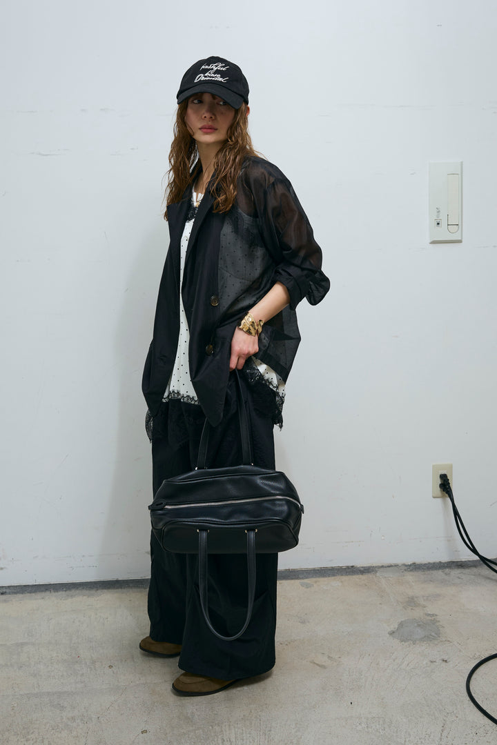 [予約/SET]シアーダブルジャケット+ドライタフタバレルレッグパンツ(2set)