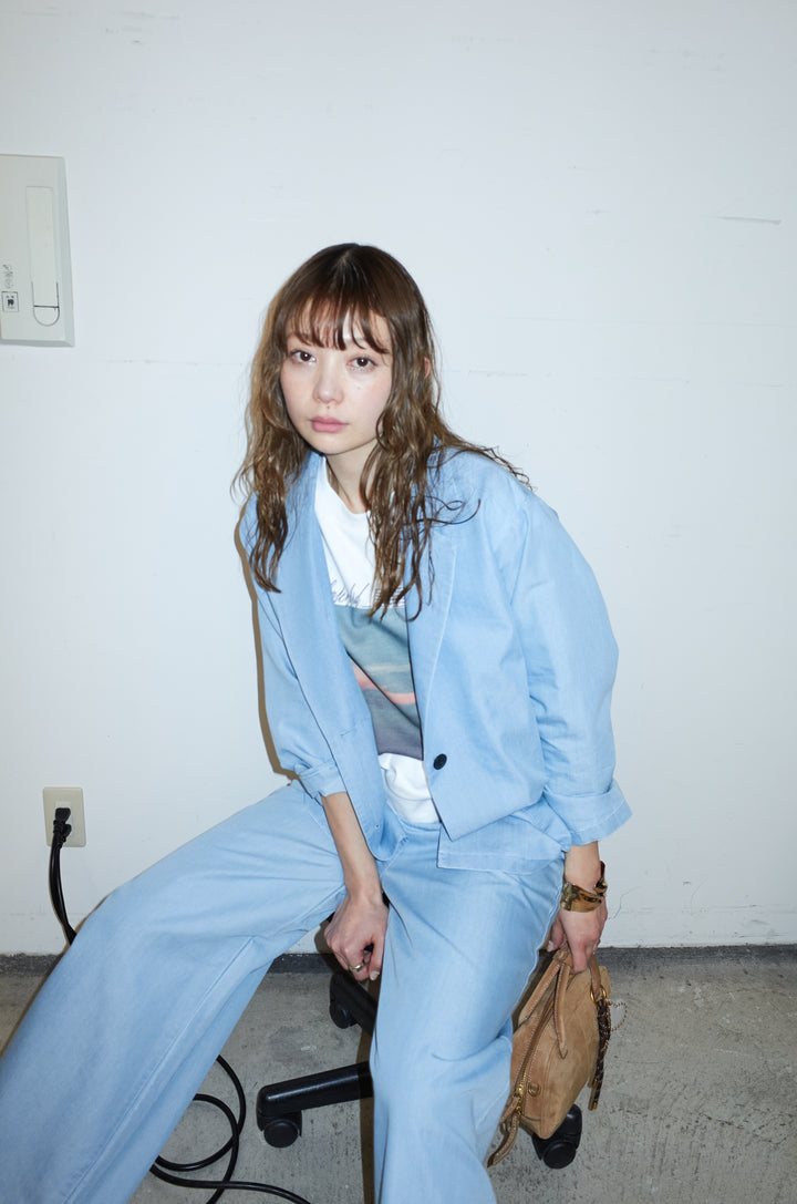 [予約/SET]ライトデニムジャケット+イージーデニムパンツ(2set)