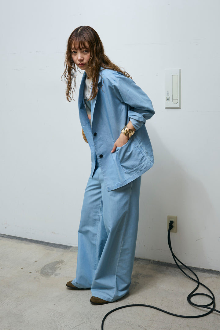 [予約/SET]ライトデニムジャケット+イージーデニムパンツ(2set)