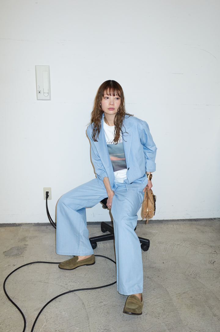 [予約/SET]ライトデニムジャケット+イージーデニムパンツ(2set)